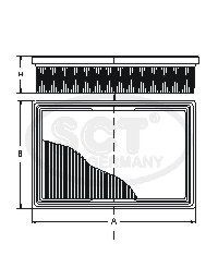 SCT GERMANY oro filtras SB 011